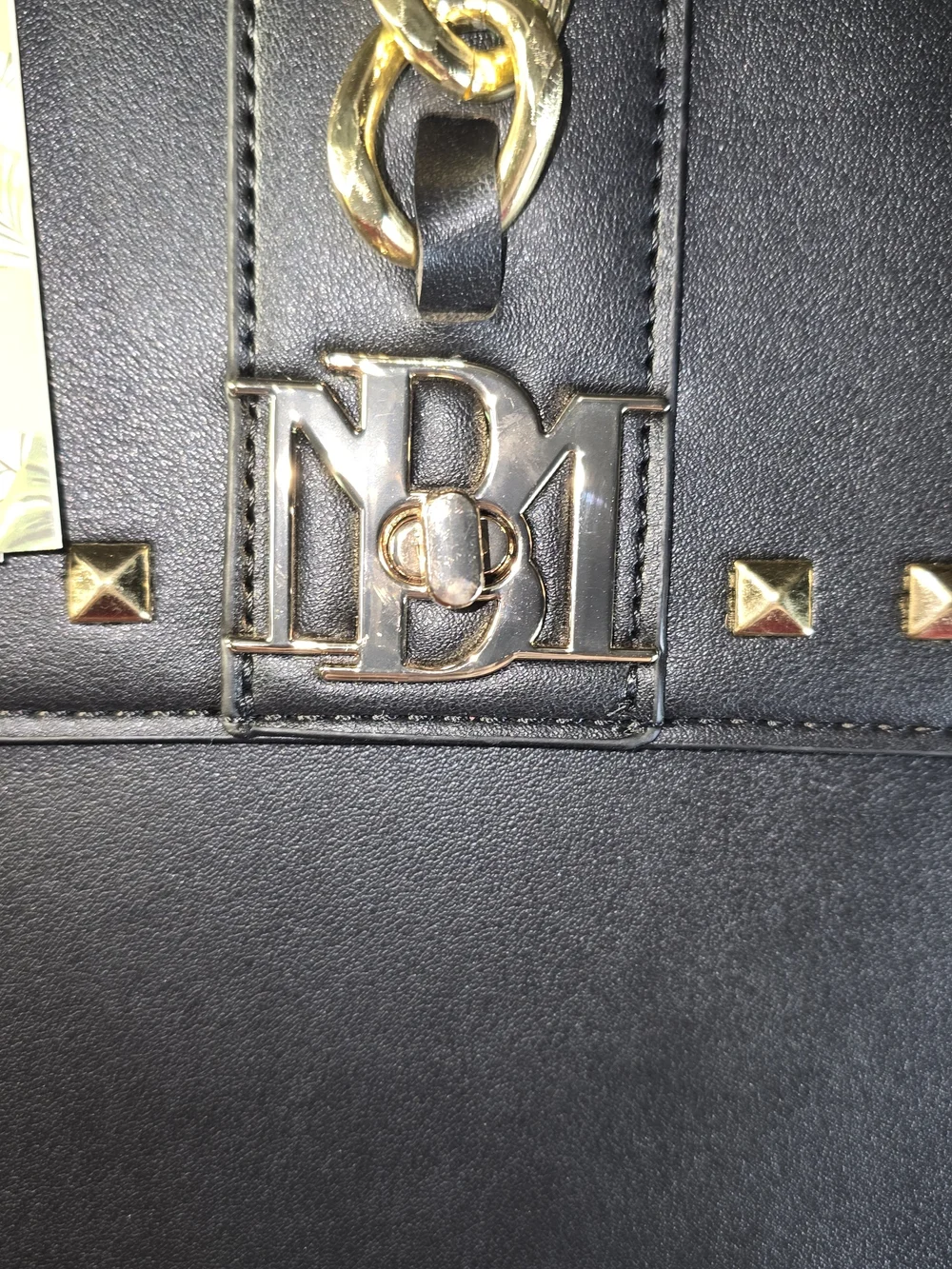 Badgley Mischka Kelly Studded Top-Handle Crossbody Satchel